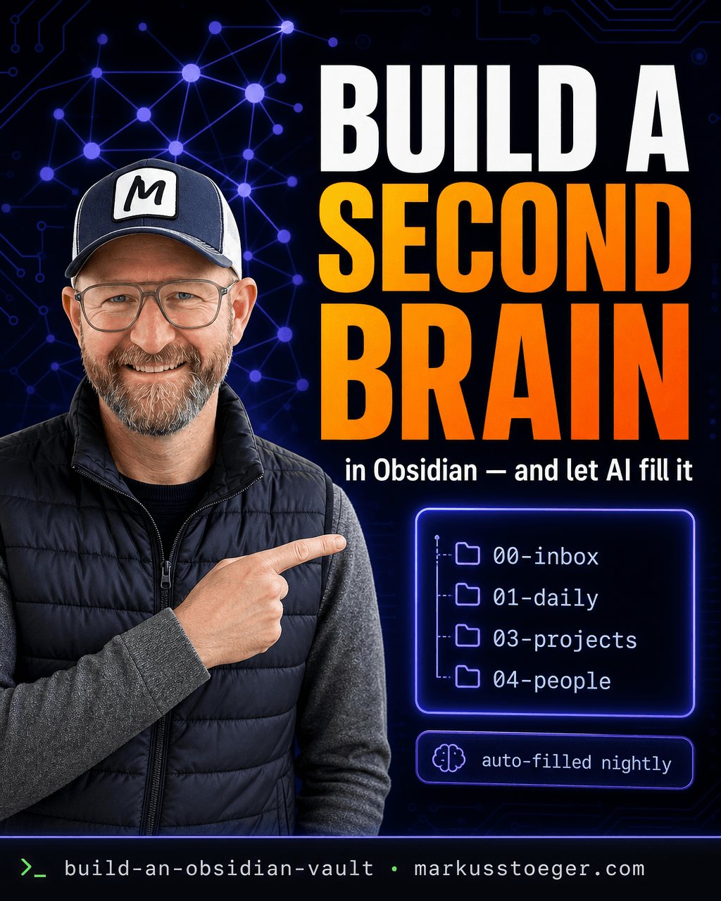 How to build an Obsidian vault that fills itself with AI
