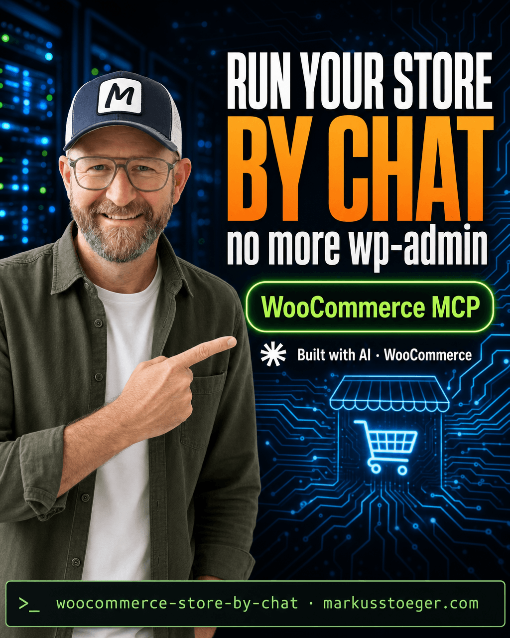 Run your WooCommerce store by chatting — no more wp-admin clicking