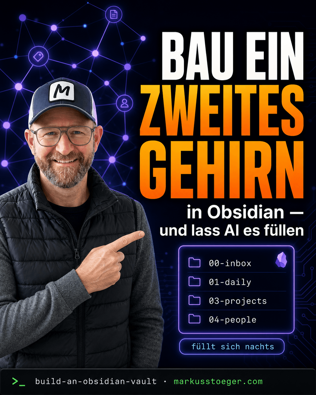 Ein Obsidian-Vault bauen, das sich mit AI selbst füllt