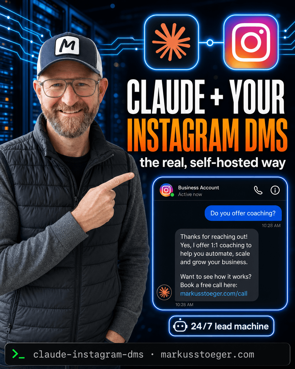 Let Claude run your Instagram DMs: a 24/7 lead machine that never sleeps