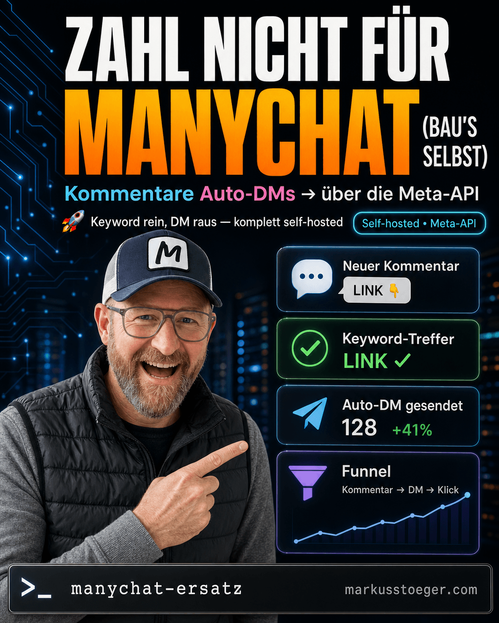 ManyChat-Ersatz selbst bauen: Auto-DMs auf Kommentare mit der Meta-API
