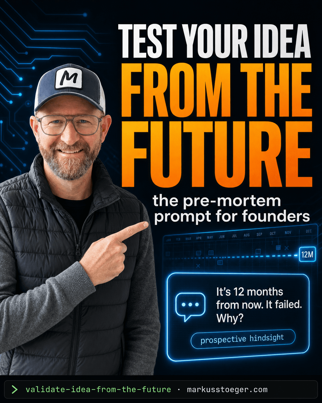 Validate your business idea by starting one year in the future