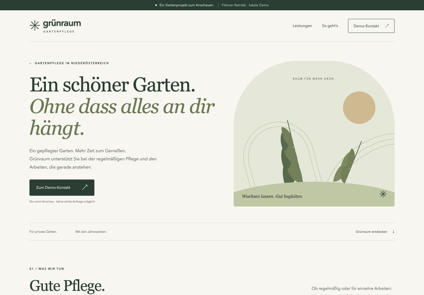Grünraum nach der Änderung: Ein schöner Garten. Ohne dass alles an dir hängt.